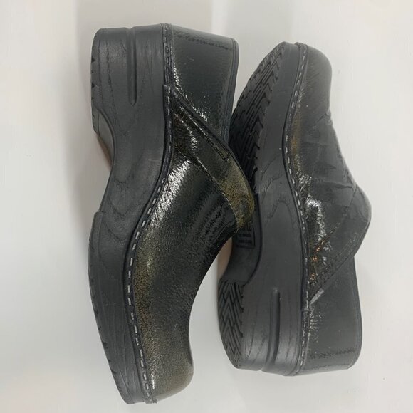 Sanita Deep Green Patent Leather Clogs Size 38 - Picture 5 of 11